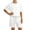 White, variant on Boys Summer Clothes Short Sleeve Waffle Pocket Tshirts and Drawstring Shorts Boys Back to School Clothes Boys Two Piece Outfit Size 1-13 Years