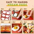 thumbnail image 4 of Silicone Egg Molds Easter 2PCS, 2.4" Food Grade 3D Moulds for Vegan Deviled Eggs Peanut Filling 3D Chocolate Candy Jello Pudding Soap Gift, Oven Safe Baking Cake Kit, 4 of 7