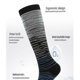 thumbnail image 3 of Calcetines de compresión para mujer y hombre (6 pares), el mejor soporte para correr Lucky_B, 3 of 5