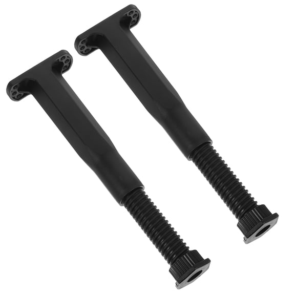 LOLIPPYY Black Adjustable Bed Legs, T-Shape PP Material, 2 Pieces for Home Furniture Support