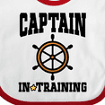 thumbnail image 4 of Inktastic Captain in Training Boys or Girls Baby Bib, 4 of 4