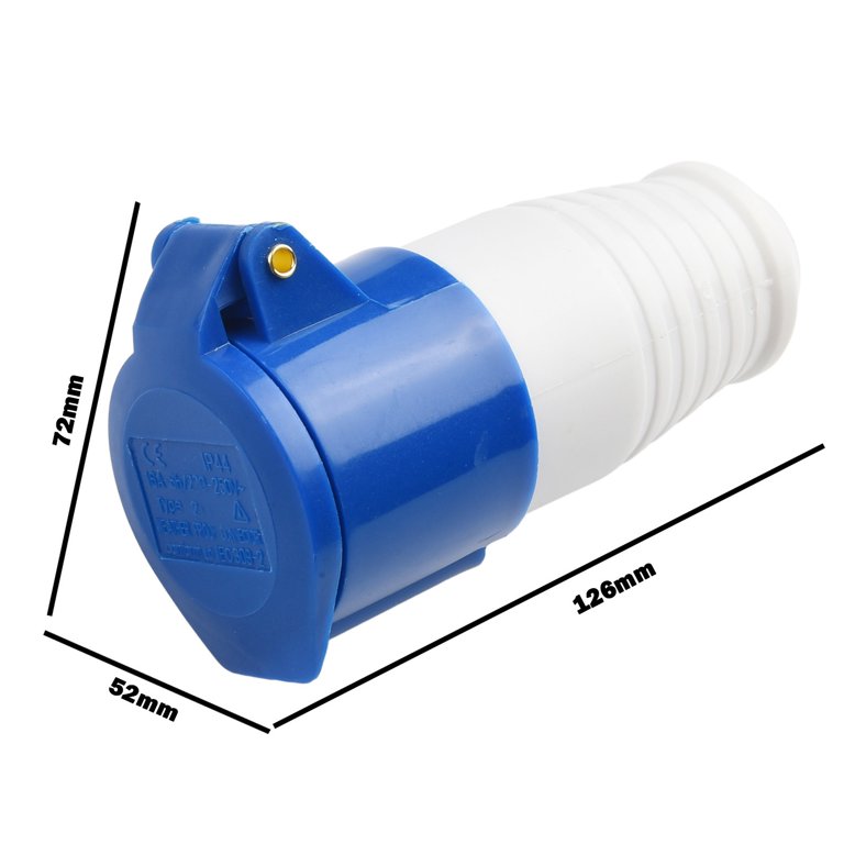 3-Way 16A Mains Hook-Up Adaptor For Caravan, Motorhome & Campervan (220-250V) By SecureFix Direct