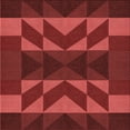 thumbnail image 1 of Ahgly Company Tapis d'Intérieur Lavable en Machine Carré Transitionnel Rouge Canneberge, 8 Pieds Carré, 1 of 7