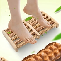 XIRQI Wooden Foot Massager Roller for Plantar Fasciitis Acupressure Foot Massage Tool for Relaxation Portable Manual Massager for Muscle Tension and Circulation Improvement
