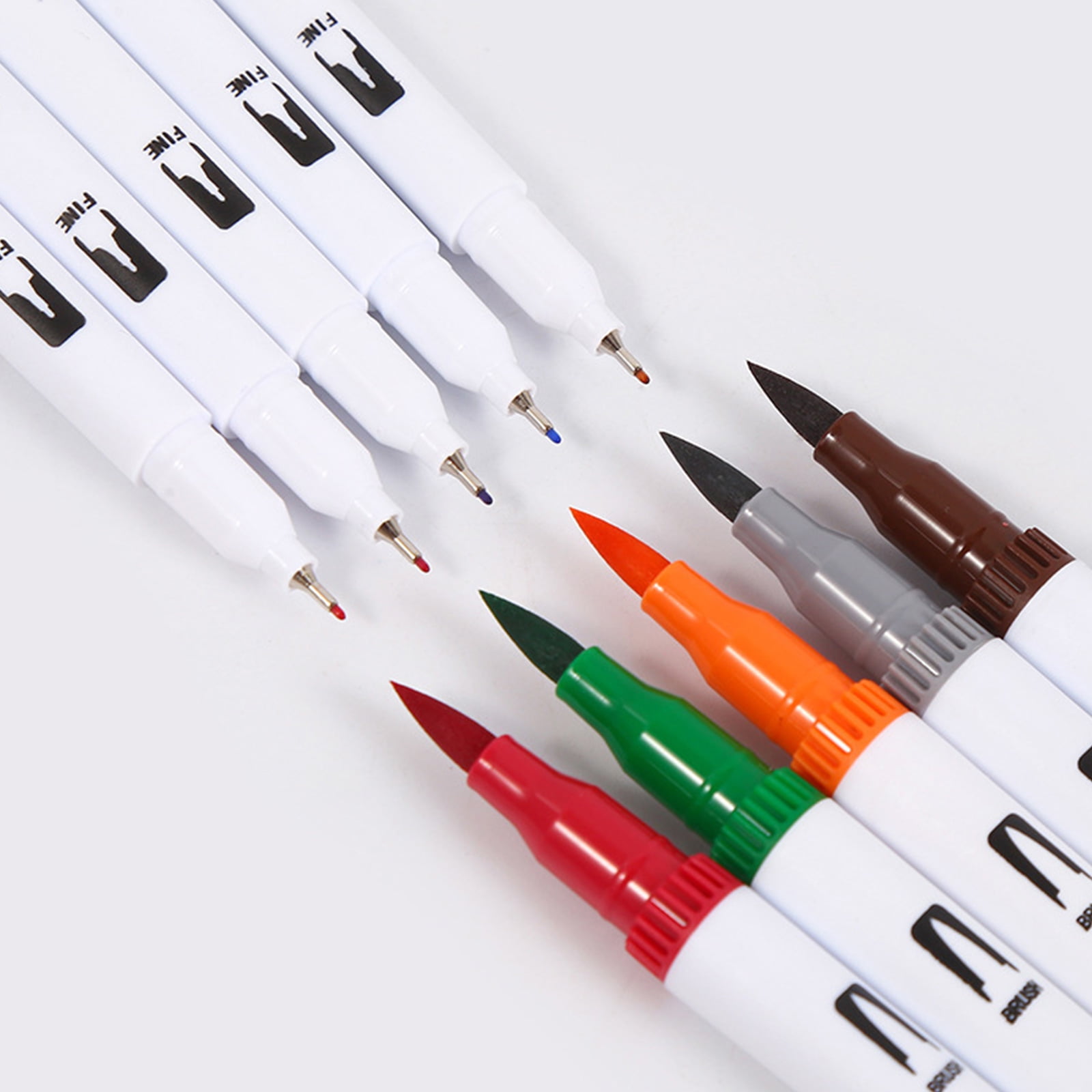 36/48/60/72/100 Colors Double Ends Brush Pen Marker Set Felt Tip Pen Watercolor Pen for Colouring Books