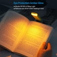 thumbnail image 2 of DEWENWILS Book Reading Light, Amber Book Light for Reading in Bed, USB Rechargeable, 3 Brightness Levels, Blue Light, 2 of 5