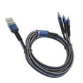 thumbnail image 3 of Cable de carga múltiple 3 en 1, cargador de 3 A con conector tipo C/para iOS/micro USB de 1,2 m (azul), 3 of 14