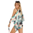 thumbnail image 5 of Nlife Women Hawaiian Swimsuit Cover Up Short Side Split Beach Bikini Warp Skirt Tropical Bathing Suit Coverups, 5 of 8
