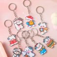 thumbnail image 1 of Cartoon Keychain Ring Fashion Cute Animal Teens Hanging Acrylic Door Car Key Holder Backpack Purse Wallet Keyring Pendant for Female Type 7, 1 of 1