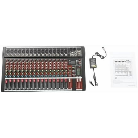 16 Channel Professional DJ Audio Mixer Sound Board Console Interface Digital 48V Phantom Power Stereo DJ Studio Streaming for Recording, Podcasting$$Music