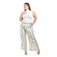 thumbnail image 1 of Pantalon palazzo a rayas Roman Fashion /Tallas Extras, 7164 (Pistache) verde claro 36, 1 of 6