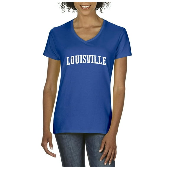 Artix - Women's T-Shirt V-Neck Short Sleeve, up to Women Size 3XL - Louisville