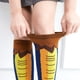 thumbnail image 2 of Medias Calcetines divertidos con patrón de patas de pollo - Accesorios de cosplay de animales (costura azul L), 2 of 6