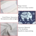 thumbnail image 2 of Hanging Towels 1 Pcs, Dish Towels Tribal Vintage Elephant Absorbent Hand Towels with Hanging Loop Washcloth for Bathroom Kitchen, 2 of 6