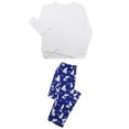thumbnail image 2 of Ensemble de Pyjamas Familial 2 Pcs, Blouse à Manches Longues à Col Rond/revers à Imprimé Floral + Pantalon pour Adultes et Enfants, 2 of 6