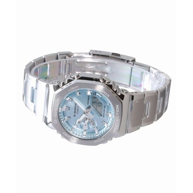 Casio G-Shock G-Steel Analog Digital Stainless Steel Light Blue