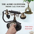 thumbnail image 3 of Libro de Visitas con Audio Teléfono de Boda Registro Telefónico Mensaje de Audio Personalizado Libro de Visitas Estilo Retro Clásico para Fiesta de Cumpleaños,Negro, 3 of 5