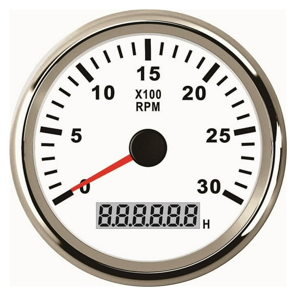 85mm 3000RPM Tachometer with Hourmeter Truck Car Boat Diesel Engine Tacho Meter Sensor Gauge REV Counter with Backlight M16 M18 ,Wide Applicability