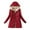 Red winter coat, variant on clear 50% off Quilted Jacket for Women Winter Usmixi Puffer Coat for Women Open Full Zipper Plus Size Plush Lined Hooded Outwear Long Sleeve Casual Solid Lamb Woolen Coat Tops Jacket Holiday