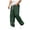 Green, variant on WOLIAUO Mens Linen Cotton Pants Drawstring Waist Lightweight Loose Fit Straight Leg Casual Big and Tall Linen Pants Beach Travel (XL Green)