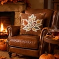 thumbnail image 6 of Fall Pillow Covers Halloween Fall Decorations WHite Sofa Couch Pillow Covers Square Summer Pillow Covers 18x18 for Farmhouse Thanksgiving Pillowcase Decorative Throw Pillow Covers Cushion Cases, 6 of 7