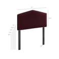 thumbnail image 4 of Cosette Performance Velvet Twin Size Headboard in Mulberry, 4 of 8