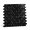 Black with Gray Grout-10, variant on Deep Blue 10 Self-Adhesive Decorative Wall Panels Thicker Peel and Stick Tiles
