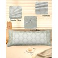 thumbnail image 2 of Sage Green Body Pillow Cover 20x54, Vintage Elegant Abstract Art Decorative Pillowcase with Zipper, Microfiber Pillow Protector, Soft Breathable Long Lumbar Pillowcases for Women, 2 of 9