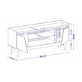 thumbnail image 3 of Manhattan Comfort Marcus 53.14 TV Stand from Engineered Wood in Matte Black, 3 of 8