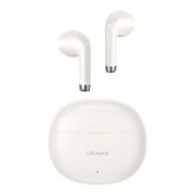 for LG Q70 Wireless Earbuds Bluetooth 5.3 Headphones with Charging Case,Wireless Earphones with Noise Cancelling Mic,IPX4 Waterproof Earphones,Touch Control - White
