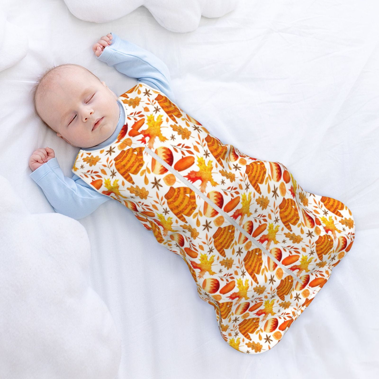 Vsdgher Autumn Sweater Warmth Baby Sleep Sack, Sleeveless Baby Sleeping Bag Toddler 2-Way Zipper Wearable Blanket for Infant Toddler Newborn-X-Large