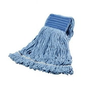 Janico 3042 PEC Large Blended Cotton Wide Band Looped End Mop, Blue