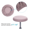 thumbnail image 3 of Funda para taburete de bar Uxcell de 11", paquete de 3 fundas para taburete de 11"-16", rosa claro, 3 of 7