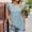 Blue, variant on TAGOLD Womens Summer Plus Size Tops,Tops for Womens,Fashion Womens Casual Solid Color V Neck Ruffled Short Sleeve Tops Loose Blouses