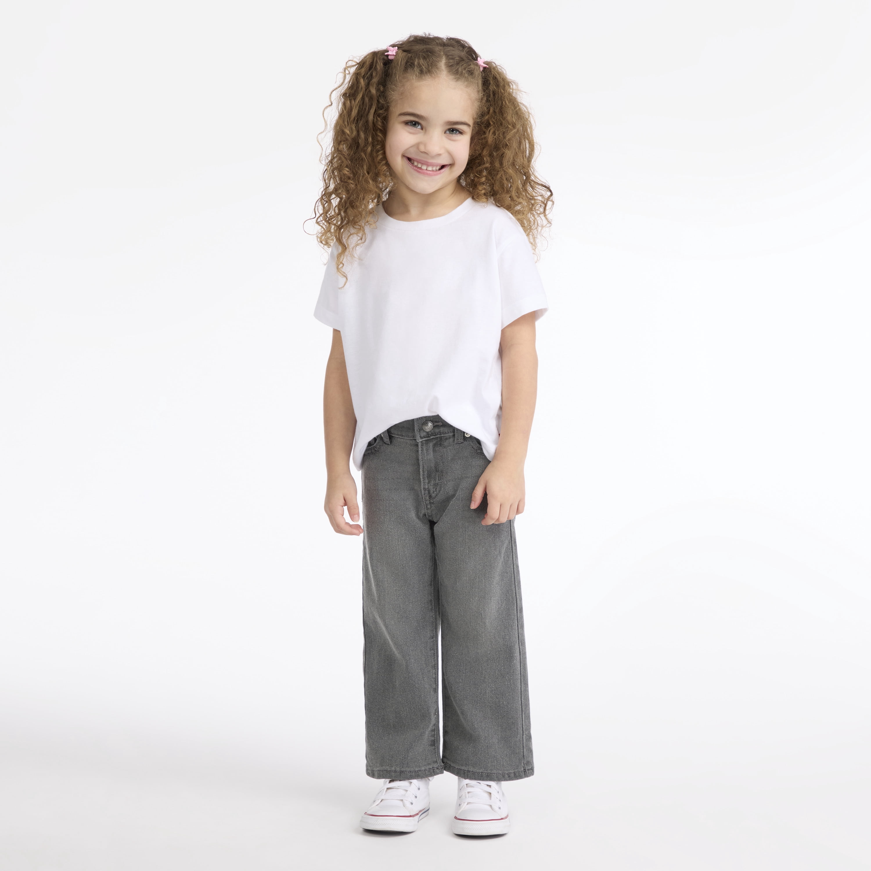 Levi Strauss Signature Girls Wide Leg Jeans, Sizes 5-18