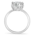 thumbnail image 2 of Pompeii 3Ct Round Cut Certified Lab Grown Diamond Engagement Ring White or Yellow Gold, 2 of 7
