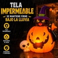 thumbnail image 4 of Inflable Halloween Calabaza Gato Negro Brujo 1.52m Luz Led, 4 of 7