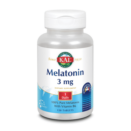 KAL Melatonin, Sustained Release, 120 Tablets