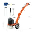 thumbnail image 3 of VEVOR Electric Concrete Floor Grinder 10" Walk-Behind Grinder 1.7HP Concrete Floor Polisher, 1300W Grinding Machine, 1720RPM Upgrade Brushless Motor Surfacing Grinder for Granite/Marble/Stones, 3 of 9