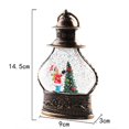 thumbnail image 3 of Bolas de nieve navideñas con forma de farol, bolas de nieve cilíndricas con purpurina, bolas de nieve de bronce para Navidad, linterna con decoración de muñeco de nieve y árbol de Navidad, 3 of 5
