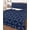 Blue, variant on Black Morocco Twin Size Down Alternative Comforter, Lightweight Comforter Quilt Bedding Set with Pillow Shams Geometric Leaf Diamond Lattice Abstract All Seasons Bed Comforter Duvet Insert 68"x86"