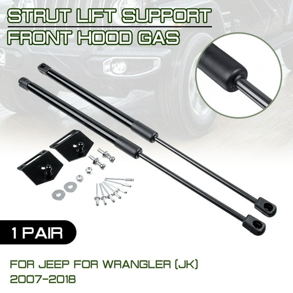 For Jeep Wrangler JK 2007 2008 2009 - 2019 Car Front Engine Cover Hood Shock Lift SupportRod Arm Gas Spring Bracket Struts Bar