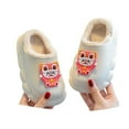 thumbnail image 5 of XIYON Toddler Girls Boys Slippers Warm Winter Indoor Outdoor Lined Cartoon Soft Sole Shoes For Toddler Kids 3.5-4 Years, 5 of 7