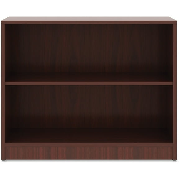 Lorell, Mahogany Laminate Bookcase, 1 Each, Mahogany