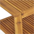 thumbnail image 3 of Acacia Wood Loveseat and Coffee Table Set, Outdoor Patio Furniture with Cushion for Garden, Porch, 3 of 7