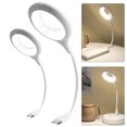 thumbnail image 4 of Lámpara Anillo Flexible Portátil LED Lectura para Estudio USB Protección Ocular (blanco) 2 Uds., 4 of 8