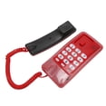thumbnail image 1 of Téléphone Mural Rétro de Style Ancien, Matériau ABS Antipoussière Fonctions Multiples Étanche Bouton Muet Téléphone Mural Rétro avec Combiné pour Banque Rouge,Blanc,Bleu, 1 of 8