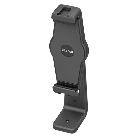 Ulanzi ST-20 Tripod Mount for Tablet & Smartphone Adjustable Clamp with 360° Rotation 1/4" Tripod Thread Dual Cold Shoe Mounts Fits Devices up to 8.9" Wide