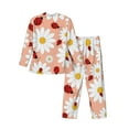 thumbnail image 2 of Kll Daisy And Ladybug Sleepwear Mens Flannel Pajamas,Long Cotton Pj Set, 2 of 9