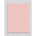 thumbnail image 1 of Damask Tapestry, Monochrome Vintage Floral Ornaments Repetitive Royal Baroque Look Illustration, Wall Hanging for Bedroom Living Room Dorm Decor, 60W X 80L Inches, Blush and Rose, by Ambesonne, 1 of 2
